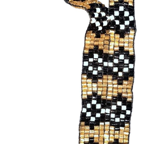 Vintage 70’s Southwest Beaded Fringe Necklace - Picture 9 of 9